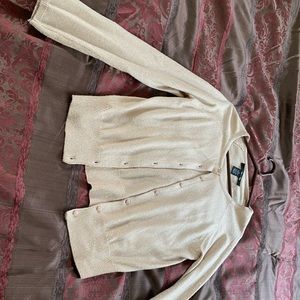 Beige cardigan with a little sparkle